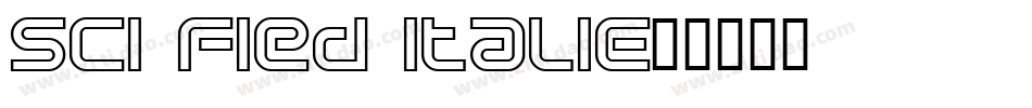 Sci Fied Italic字体转换